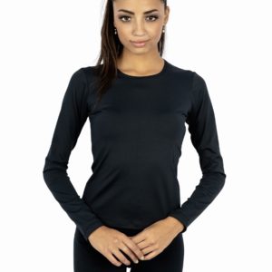 Camiseta Feminina Decote Careca Manga Longa